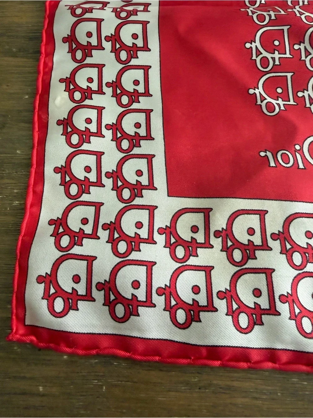Dior Logo Printed Silk Scarf Bandana